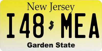 NJ license plate I48MEA