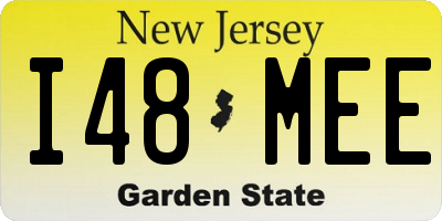NJ license plate I48MEE