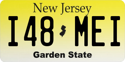 NJ license plate I48MEI