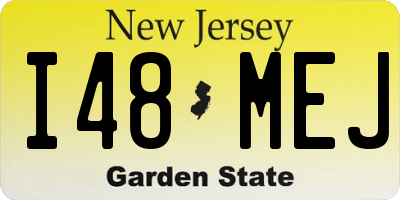 NJ license plate I48MEJ