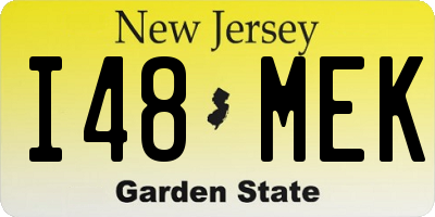 NJ license plate I48MEK