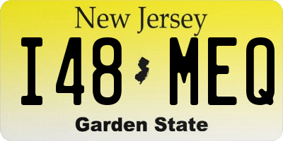 NJ license plate I48MEQ