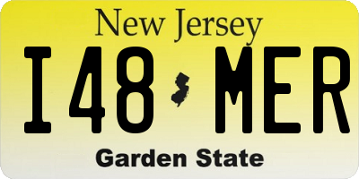 NJ license plate I48MER