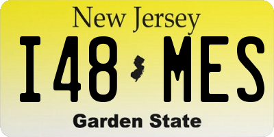 NJ license plate I48MES