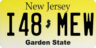 NJ license plate I48MEW