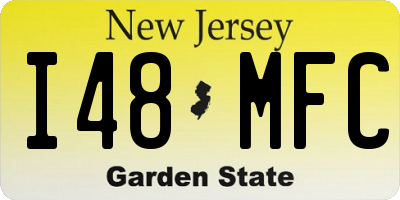 NJ license plate I48MFC