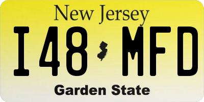 NJ license plate I48MFD