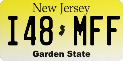 NJ license plate I48MFF