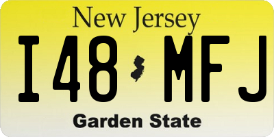 NJ license plate I48MFJ