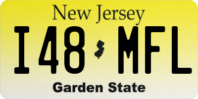 NJ license plate I48MFL