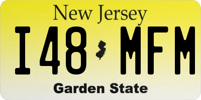 NJ license plate I48MFM