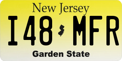 NJ license plate I48MFR