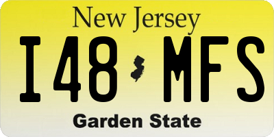 NJ license plate I48MFS