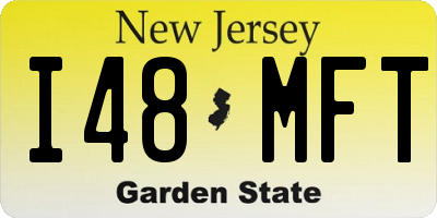 NJ license plate I48MFT