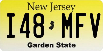 NJ license plate I48MFV