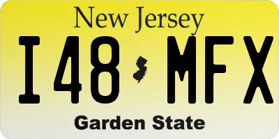 NJ license plate I48MFX