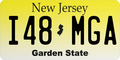 NJ license plate I48MGA