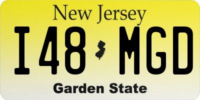 NJ license plate I48MGD