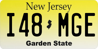NJ license plate I48MGE