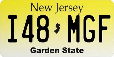 NJ license plate I48MGF
