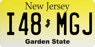 NJ license plate I48MGJ