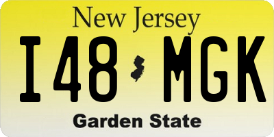 NJ license plate I48MGK