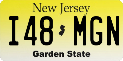 NJ license plate I48MGN