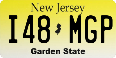 NJ license plate I48MGP