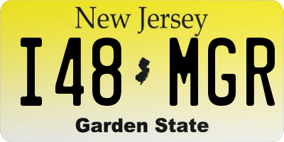 NJ license plate I48MGR