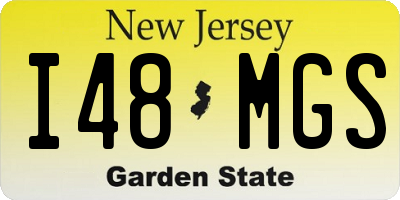 NJ license plate I48MGS