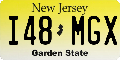 NJ license plate I48MGX