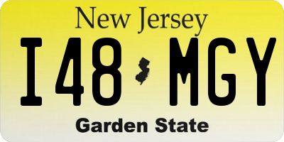 NJ license plate I48MGY