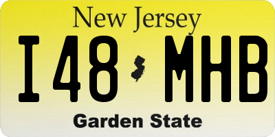 NJ license plate I48MHB