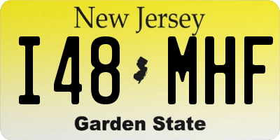 NJ license plate I48MHF