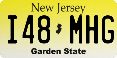 NJ license plate I48MHG