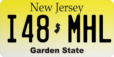 NJ license plate I48MHL