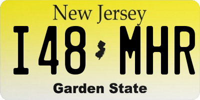NJ license plate I48MHR