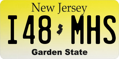 NJ license plate I48MHS