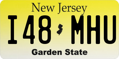 NJ license plate I48MHU