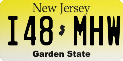 NJ license plate I48MHW
