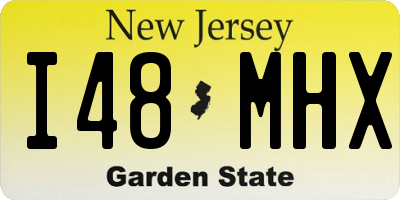 NJ license plate I48MHX