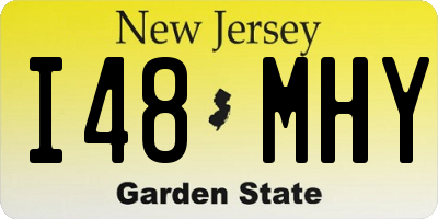 NJ license plate I48MHY