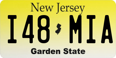 NJ license plate I48MIA