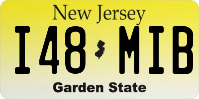 NJ license plate I48MIB