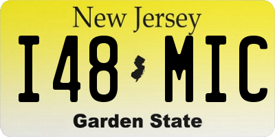 NJ license plate I48MIC