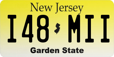 NJ license plate I48MII
