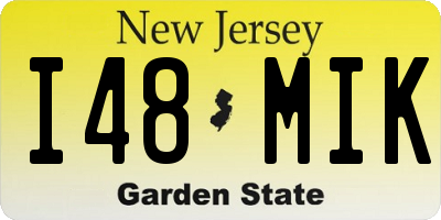 NJ license plate I48MIK