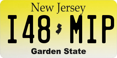 NJ license plate I48MIP