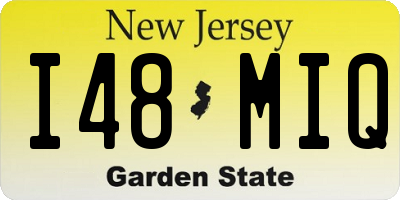 NJ license plate I48MIQ
