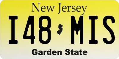 NJ license plate I48MIS